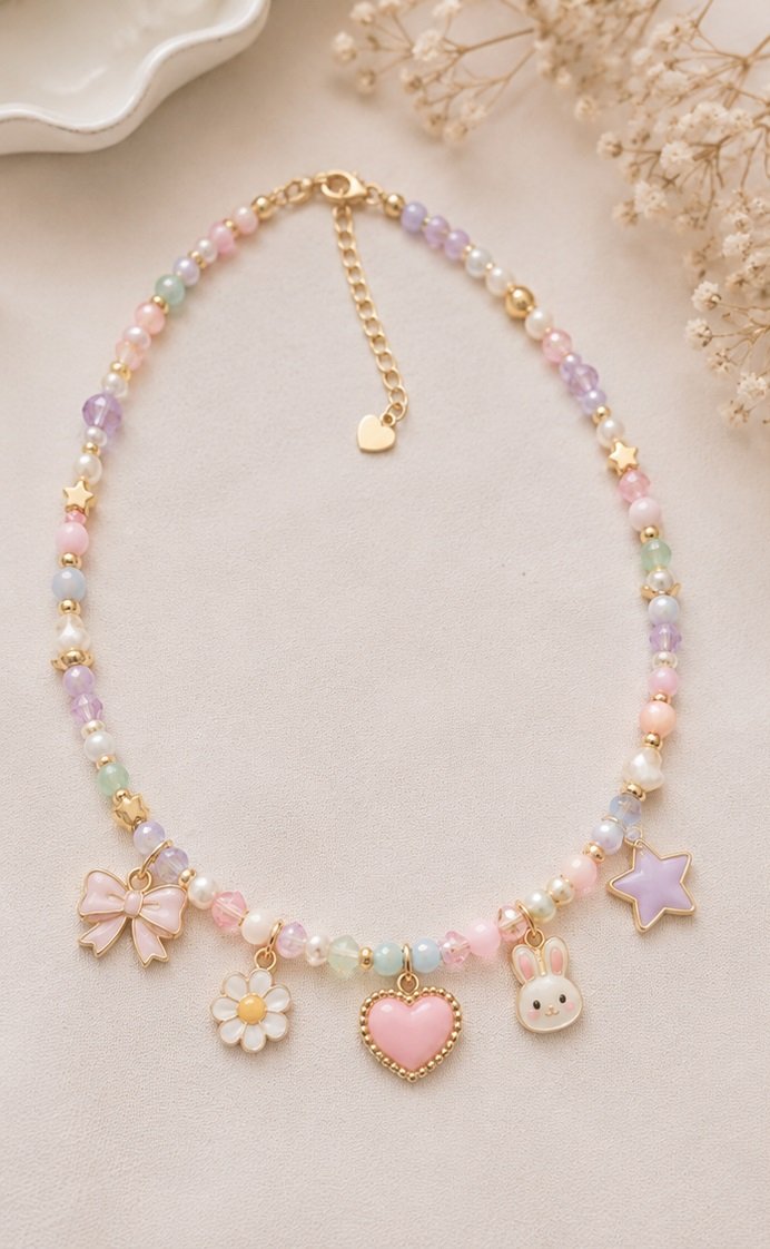 collar de cuentas adorable