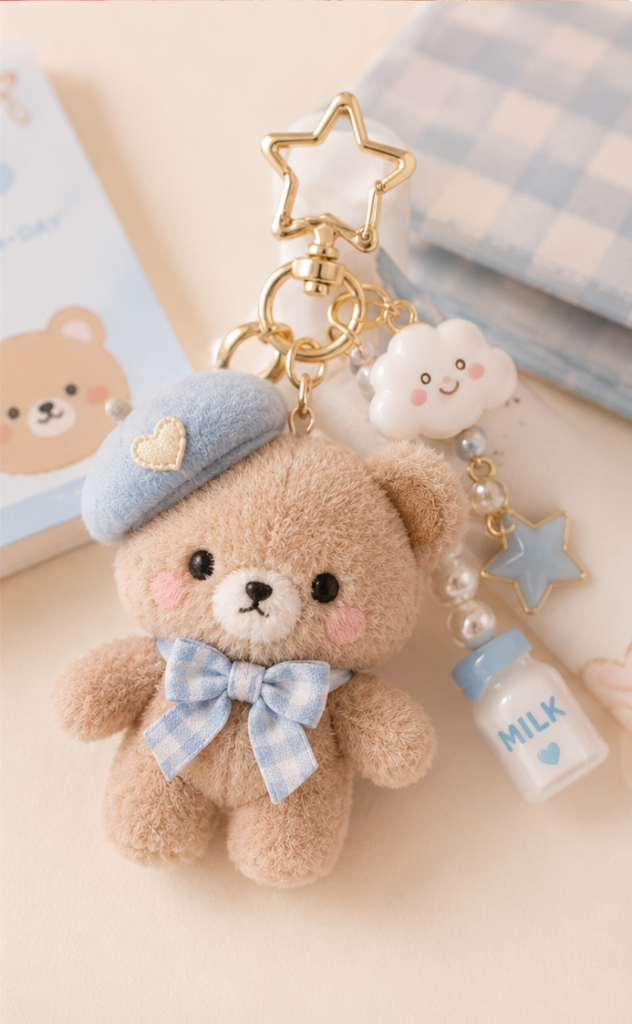llavero de osito de peluche